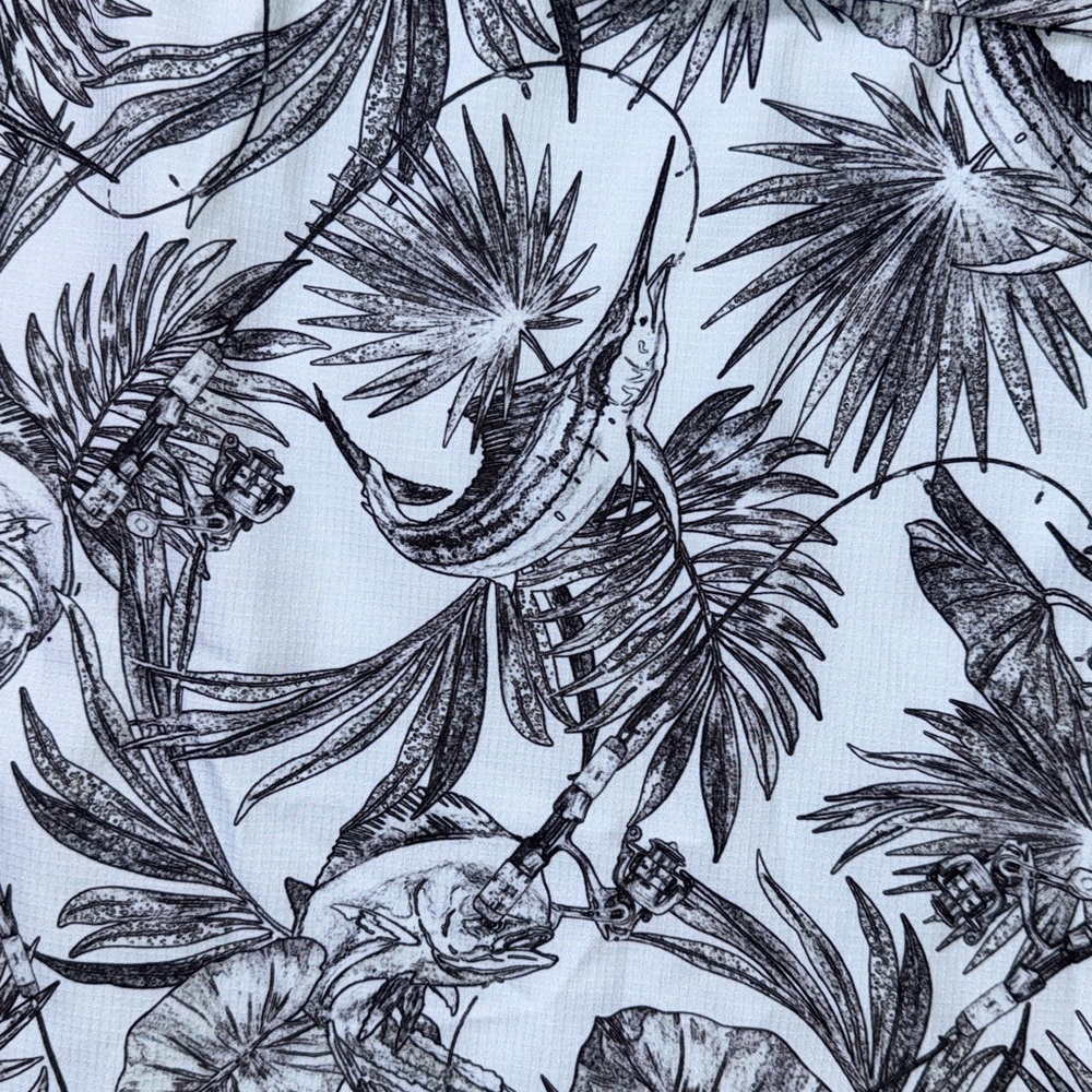 SILVER BAIT MEN’S OUTDOORS FISHING VENTILATED PRINT SHIRT BOTTON DOWN - Picture 7 of 7